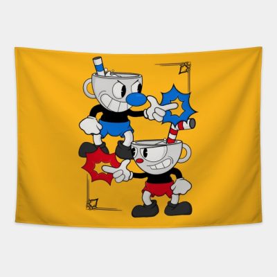 Cuphead Design Colour Tapestry Official Cuphead Merch