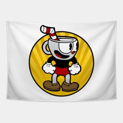 Cuphead Circle Tapestry Official Cuphead Merch
