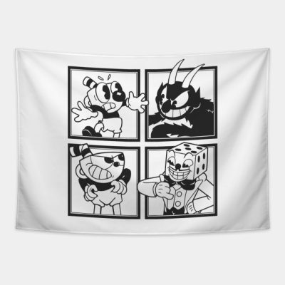 Cuphead Mosaic Tapestry Official Cuphead Merch