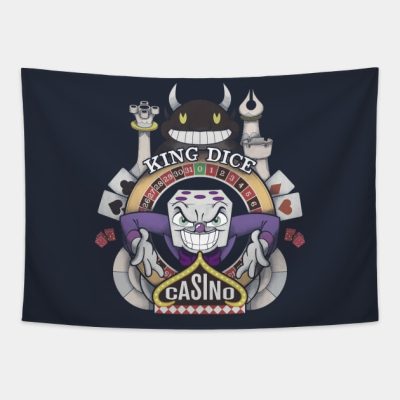 Cuphead King Dice Casino Tapestry Official Cuphead Merch
