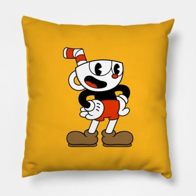 Cuphead Throw Pillow Official Cuphead Merch