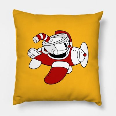 Aero Cuphead Throw Pillow Official Cuphead Merch