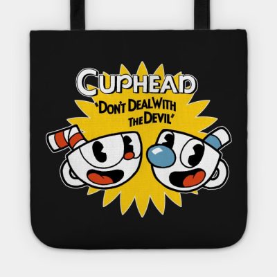 Cuphead Dont Deal With The Devil Tote Official Cuphead Merch
