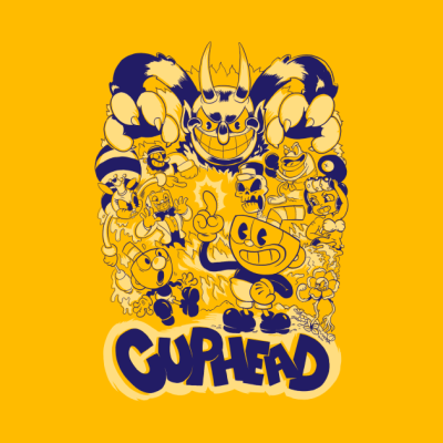 Cuphead Boss T Shirt Pin Official Cuphead Merch