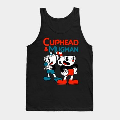 Cuphead And Mugman Tank Top Official Cuphead Merch