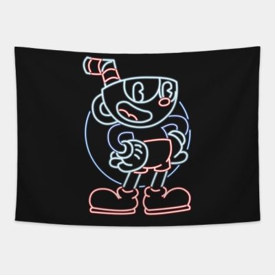 Cuphead Neon Tapestry Official Cuphead Merch