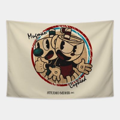 Cuphead Old Cartoon Style Tapestry Official Cuphead Merch