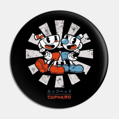 Cuphead Retro Japanese Pin Official Cuphead Merch