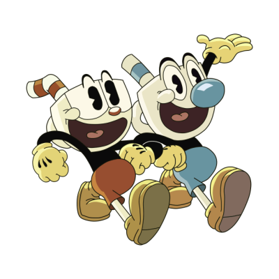 Cuphead And Mugman Throw Pillow Official Cuphead Merch