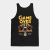 Cuphead Game Over Indie Gaming Pixel Art Tank Top Official Cuphead Merch