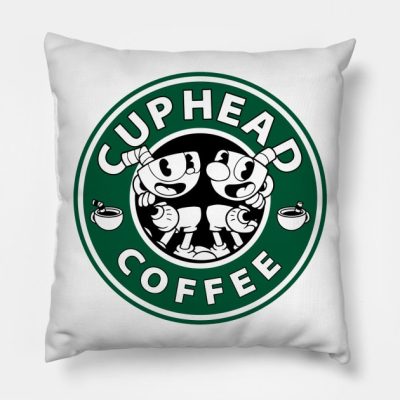 Coffee Cuphead Exclusive Throw Pillow Official Cuphead Merch