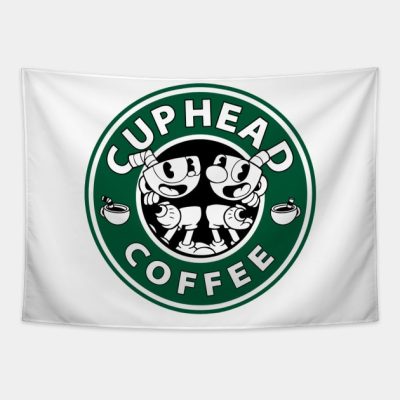 Coffee Cuphead Exclusive Tapestry Official Cuphead Merch