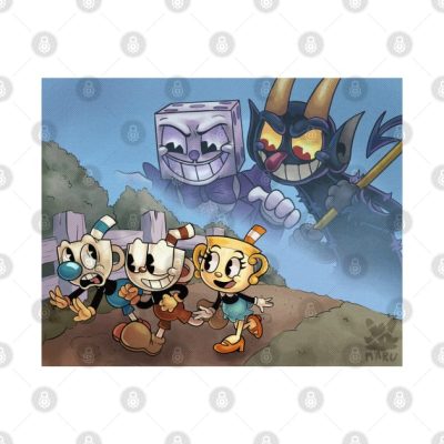 The Cuphead Show 1St Anniversary Tapestry Official Cuphead Merch