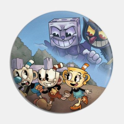The Cuphead Show 1St Anniversary Pin Official Cuphead Merch