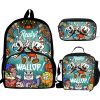 3pcs set Cuphead Mugman Backpack Boys Girls Students School Bags Lunch Bag Pencil Case Children Teens 1 - Cuphead Store