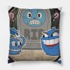 Cuphead Goopy Le Grande Throw Pillow Official Cuphead Merch