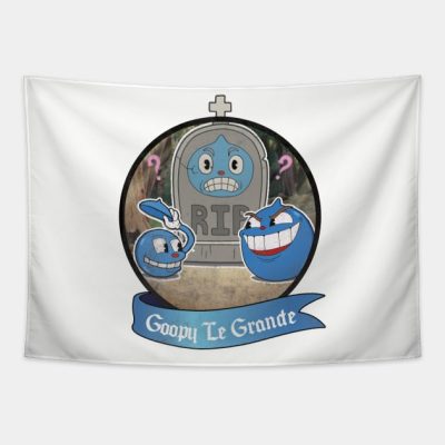 Cuphead Goopy Le Grande Tapestry Official Cuphead Merch