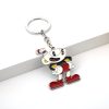 Cartoon Game Cuphead Keychain Cup Head Key Chains Metal Keyrings Porte Clef Rat Key Holder Keyring 2 - Cuphead Store