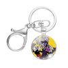 Cute Cuphead Keychains Handmade Glass Cabochon Alloys Key Rings Pendants Trinkets Cartoon Fashion Creative Design 2 - Cuphead Store