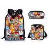Fashion Creative Cuphead Pattern 3D Print 3pcs Set pupil School Bags Laptop Daypack Backpack Inclined shoulder 4 - Cuphead Store