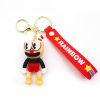 Game Cuphead Keychain Cup Head Key Chain 3D Doll Men s and Women s Bags Hanging 3 - Cuphead Store