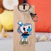 Game Cuphead Keychain Cup Head Luck Mouse Porte Clef Rat Keyring 3 - Cuphead Store