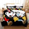 The Cuphead Show Bedding Set Single Twin Full Queen King Size Bed Set Teenager Bedroom Sheet 5 - Cuphead Store