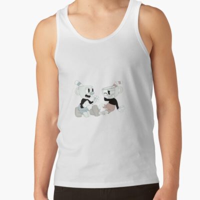 Cuphead And Mugman Tank Top Official Cuphead Merch