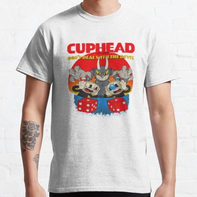 Cuphead Mugman Dont Deal With The Devil T-Shirt Official Cuphead Merch