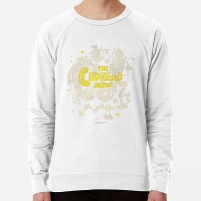The Cuphead Show Circle Logo Group Sweatshirt Official Cuphead Merch