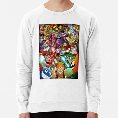 Cuphead Poster + Filter + Color Sweatshirt Official Cuphead Merch