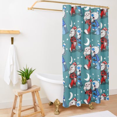 Cuphead Shower Curtain Official Cuphead Merch