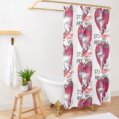 Werewolf King Dice Valentines (Cuphead Show) Shower Curtain Official Cuphead Merch
