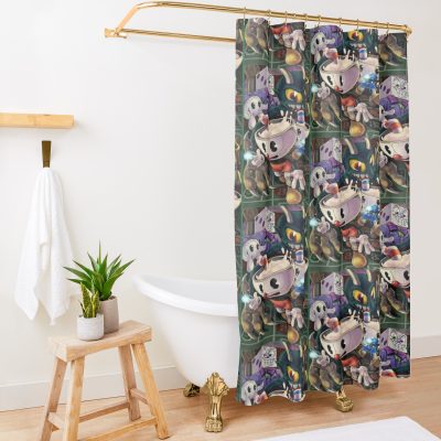 Cuphead Shower Curtain Official Cuphead Merch