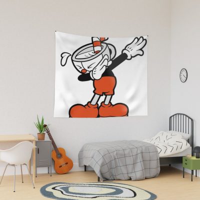 Cuphead Dab Tapestry Official Cuphead Merch