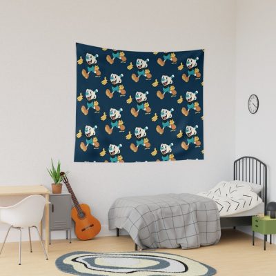 The Cuphead Show Tapestry Official Cuphead Merch