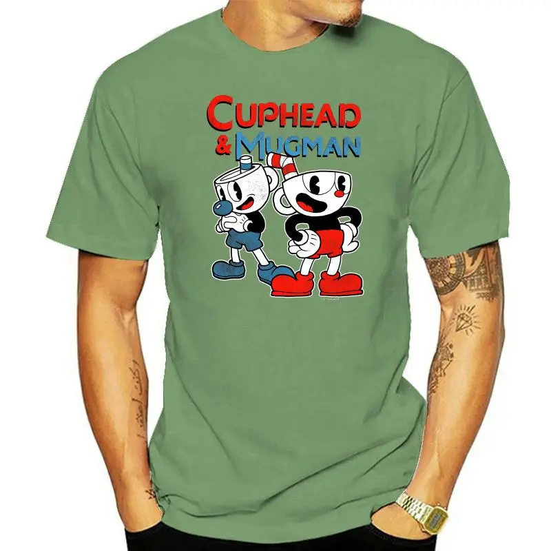Cuphead Retro Best Friend Mugman Mens Graphic T Shirt Harajuku Summer 2022 Tshirt - Cuphead Store