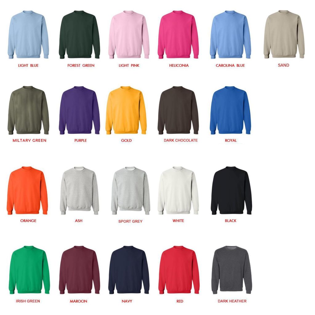 sweatshirt color chart - Cuphead Store